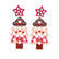 Glitter Christmas Tree Dangle Earrings Dainty Rhinestone Enamel Christmas Drop Earrings Holiday Party Jewelry for Women