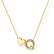 Heart Initial Necklace for Women Teen Girls 14K Gold Plated A-Z