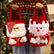Christmas Gift Wrap Bags Reusable Linen Presents Tote Handle Bags Christmas tree Decorations