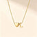 Heart Initial Necklace for Women Teen Girls 14K Gold Plated A-Z