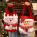 Christmas Gift Wrap Bags Reusable Linen Presents Tote Handle Bags Christmas tree Decorations
