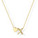 Heart Initial Necklace for Women Teen Girls 14K Gold Plated A-Z