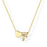 Heart Initial Necklace for Women Teen Girls 14K Gold Plated A-Z