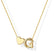 Heart Initial Necklace for Women Teen Girls 14K Gold Plated A-Z