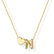 Heart Initial Necklace for Women Teen Girls 14K Gold Plated A-Z