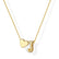 Heart Initial Necklace for Women Teen Girls 14K Gold Plated A-Z