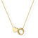 Heart Initial Necklace for Women Teen Girls 14K Gold Plated A-Z