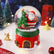 Christmas Snow Globe，Snowman Tree with Gift Bag