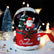 Christmas Snow Globe，Snowman Tree with Gift Bag