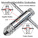 Ratchet T Handle Tap Wrench + 5pcs M3 M4 M5 M6 M8 Machine Screw Metric Thread Milling Plug T-shape Taps Set, Both Way Hand Tap Set Adjustable Manual Tapping Tool Kit for Home Use