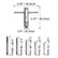 Ratchet T Handle Tap Wrench + 5pcs M3 M4 M5 M6 M8 Machine Screw Metric Thread Milling Plug T-shape Taps Set, Both Way Hand Tap Set Adjustable Manual Tapping Tool Kit for Home Use