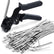 Stainless Steel Cable Tie Gun Kit, 100pcs 11.8inch Heavy Duty Metal Zip Ties, Self-Locking UV & Corrosion Resistant Stainless Steel Zip Ties, for Fence, Exhaust Pipe, Chicken Coop, Farm Use