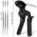 Stainless Steel Cable Tie Gun Kit, 100pcs 11.8inch Heavy Duty Metal Zip Ties, Self-Locking UV & Corrosion Resistant Stainless Steel Zip Ties, for Fence, Exhaust Pipe, Chicken Coop, Farm Use