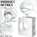 Lock and Door Reinforcement Plate 1-3/4-Inch Thick by 2-3/8-Inch Backset 2-1/8-Inch Bore Doors Reinforce Repair Stainless Steel Home Security Plate Add Security to Your Home