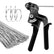 Stainless steel cable tie gun, comes with 100 11.8-inch metal cable ties.