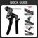 Stainless steel cable tie gun, comes with 100 11.8-inch metal cable ties.