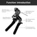 Stainless steel cable tie gun, comes with 100 11.8-inch metal cable ties.