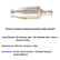 Turbo Nozzle Pressure Washer Tips, SUS 304 Stainless Steel 360°Rotating Turbo Nozzle Tips for Pressure Washer Power Washer 3600 PSI Max with 1/4”Quick Connector, 3.0 Orifice, 4.0 GPM, 180 °F