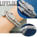 Snake Gold Bracelet for Women Bendable Snake bangle Rhinestone Hand Jewelry