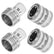 Garden Hose Quick Connect Fittings, 3/4 Inch GHT Stainless Steel, Quick Connector Set, 2-Pack