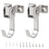 2 x 360° Rotating Wall Hooks, Heavy-Duty J-Shaped Multipurpose Hooks