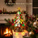Stained Glass Christmas Tree Lamp, Vintage Tiffany Style Table Night Light