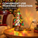 Stained Glass Christmas Tree Lamp, Vintage Tiffany Style Table Night Light