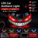 Solar Demon Eye LED Car Window Light – 2026 New Wireless No Drill Demon Eyes Warning Lights, Solar & USB Powered for Windshield Rear Window, Waterproof Animated Eyes for SUVs Trucks