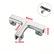 4PCS Aluminum Alloy Tile Clamp Bracket, 90/180 Degree Corner Support Holder for 6-10mm Glass/Tile Panel, with Screws, for Aquarium Fish Tank, Cabinet, Shelf, Shower Screen