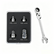 1/2" 1/4" 3/8" Square Drive Adapter with Antislip Design for Secure Fastening and High Torques Applications