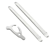 Tire Mounting and Removal Tool Set, Tire Spoon Levers with Bead Holder for Motorcycle, Bicycle and Small Vehicle Tires