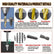 Titanium-coated Drill & Tap Set, 12pcs/set M3-M10 Metric Size Drill Bit Set with 1/4-inch Hexagonal Shank, High-speed Steel Drill Bit Set, Drill Bits Set, Drill Bit Kit