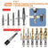 Titanium-coated Drill & Tap Set, 12pcs/set M3-M10 Metric Size Drill Bit Set with 1/4-inch Hexagonal Shank, High-speed Steel Drill Bit Set, Drill Bits Set, Drill Bit Kit