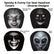 Funny Cartoon Ghost Face Headrest Covers for Cars (Type D-2PCS) | Stretchy Soft Polyester Fabric Car Seat Head Rest Protector, Spooky Scary Face Auto Interior Decoration Set