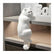 Realistic Furry Kitty,Black and White Cat,Simulation Hanging Cat Figurines,Gifts for Cat Lovers,Home Office Car Nightstand Decoration,Plush Kitty,Synthetic Fur,Handmade Lifelike Cat Statue