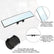 12 Inch Panoramic Car Rearview Mirror, White