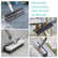 AIR U+ Floor Scrub Brush with Long Handle, 3-in-1 Rotating Head & Squeegee