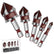 5PCS 82 Degree HSS 1/4"-3/4" with 1/4" Hex Shank Countersink Drill Bit Set