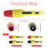 4Pcs Wire Piercing Probe Kit 2mm 4mm Portable Insulation Piercing Clip Wear Resistant Wire Piercing Testing Tool Piercing Probe Clip Tool1eter(yellow)