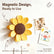 Sunflower-Shaped Magnetic Chip Clips