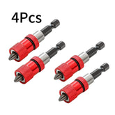 2pcs Adjustable Screw Depth Screwdriver Bit Holder Magnetic Steel Screwdriver Drywall Bit 1/4 Inch Hex Shank with S2 Phillips 2 Screw Driver Bits