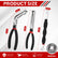 3 Pack Electrical Disconnect Pliers, Improved Automotive Electrical Terminal Connector Separator Removal Tool, Professional Electrical Connector Removal Tool for Cars, Black