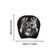 Ghost Face Headrest Covers, Scary Face Printing Halloween Car Seat Decor, Black D