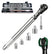 Offset Extension Wrench for electric drill,1/2" Drive Impact Wrench Extender with 3/8",1/4" Drive Adapters for Tight Spaces packing in blew case