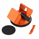 Floor Gap Fixer Tool for Laminate/Vinyl Flooring, Heavy-Duty Iron Floor Gap Repair Tool with 45° Dual Striking Surfaces, Enhanced Suction Cup (Black+2-Surface Grip System)