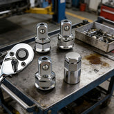 1/2" 1/4" 3/8" Square Drive Adapter with Antislip Design for Secure Fastening and High Torques Applications