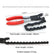 Exhaust Cutter, Cuts 3/4" to 3-1/4" Pipe, Durable Chain Cutter Tool, Easy One-Handed Rotation, Compact Pipe Cutter Chain for Tight Spaces