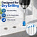 4PCS Tungsten Carbide Tile Drill Bits, 1/4 in Hex, 4-Piece Set - 6/8/10/12 mm Tungsten carbide tips help prevent slipping and create chip-free holes with dry drilling in tile, glass, ceramic and stone