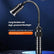 Flexible Gooseneck Work Flashlight, 360° Bendable, Rechargeable Worklight P90 LED Chip, Strong Magnetic Base, Telescopic Zoom, for Car Repair, Professional Flashlights for Car Repair Workshop Camping