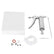 Speed‑up your tile grout work with this stainless‑steel sprayer. 395g large capacity cuts constant refills. Deliver even, clean grout output for tile joints. Durable metal build, ideal for DIY tile renovation and professional tiling jobs.